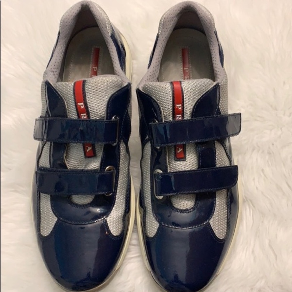 Prada America Cup Double Strapped shoe
